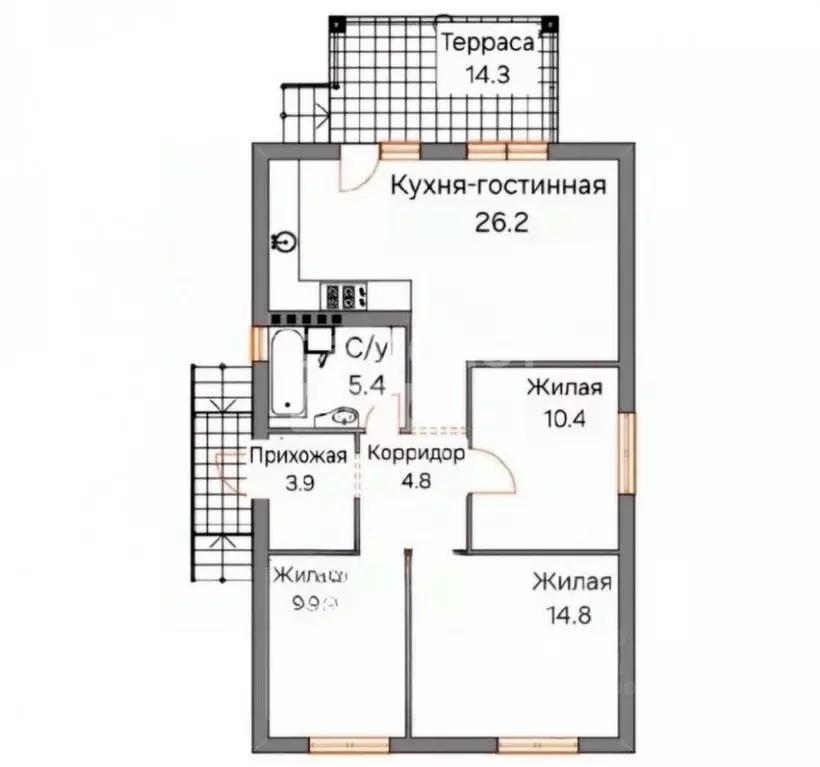 Дом в Краснодарский край, Крымский район, Варениковская ст-ца Красная ... - Фото 2