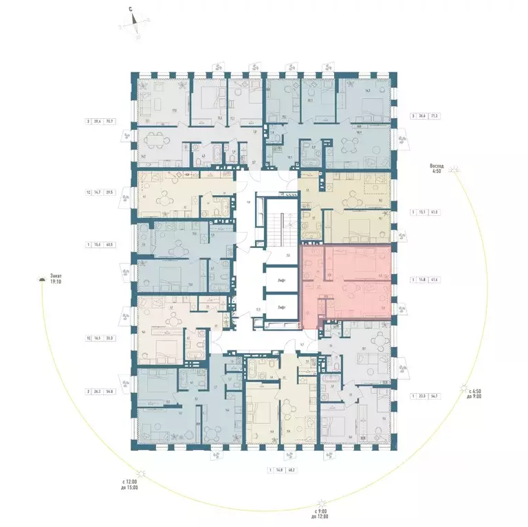 1-к кв. Башкортостан, Уфа Родина Парк жилой комплекс (41.4 м) - Фото 2