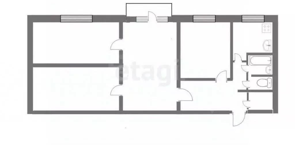 4-к кв. Челябинская область, Чебаркуль ул. Мира, 28 (60.7 м) - Фото 1