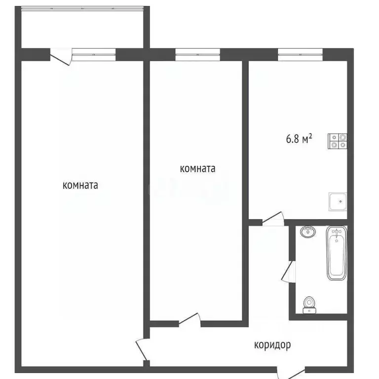 2-к кв. Ярославская область, Ярославль ул. Космонавтов, 22 (54.0 м) - Фото 2