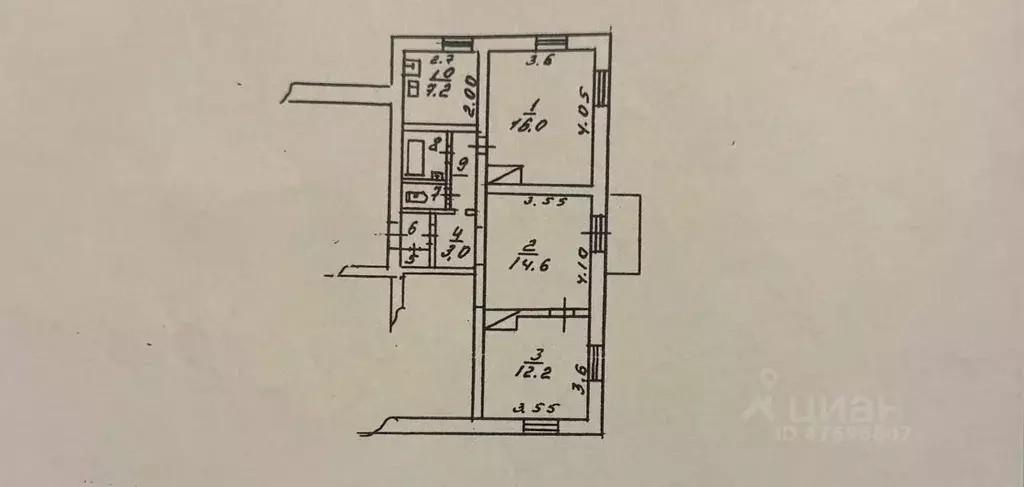 3-к кв. Краснодарский край, Новороссийск городской округ, с. Гайдук ш. ... - Фото 2