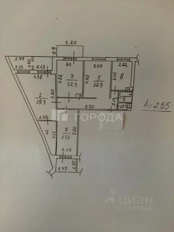 4-к кв. Кемеровская область, Новокузнецк ул. Зорге, 46 (91.4 м) - Фото 1