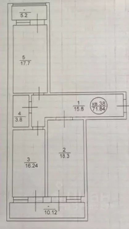 2-к кв. Дагестан, Махачкала Газопроводная ул., 62 (85.0 м) - Фото 1