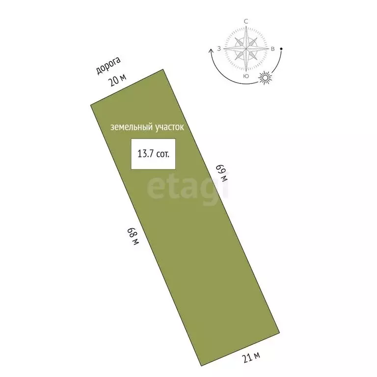Участок в округ Муром, деревня Сафоново (13.7 м) - Фото 0
