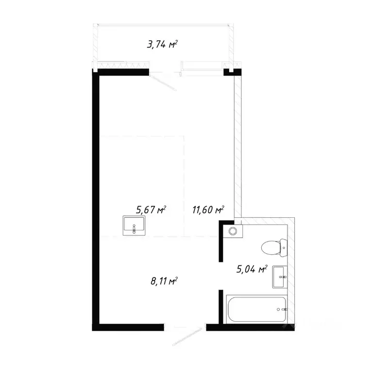 1-к кв. Иркутская область, Иркутск Правобережный округ, Кино жилой ... - Фото 1