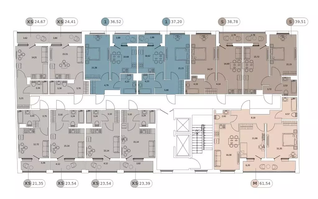 Студия Санкт-Петербург бул. Головнина, 4 (25.0 м) - Фото 1