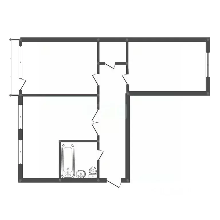 3-к кв. Амурская область, Свободный ул. Орджоникидзе, 48 (58.3 м) - Фото 2