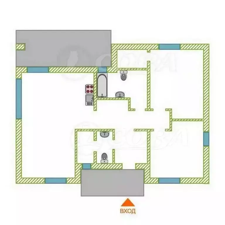 Дом в Тюменский муниципальный округ, село Успенка (100 м) - Фото 2