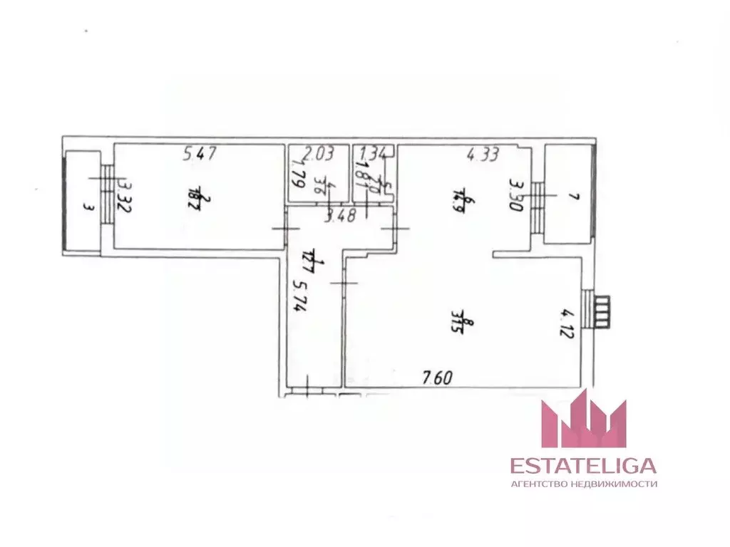 2-к кв. Москва ул. Татьянин Парк, 16к1 (91.3 м) - Фото 1