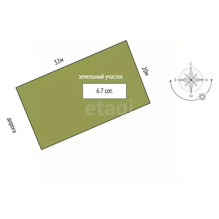 Участок в Саха (Якутия), Якутск городской округ, с. Табага, Заря СОТ 5 ... - Фото 1