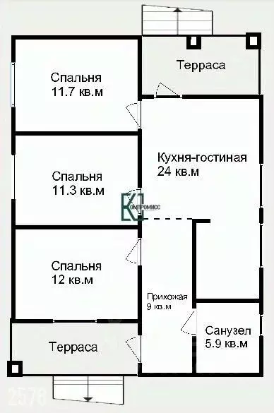 Дом в Краснодарский край, Абинск Сливовая ул., 39 (90 м) - Фото 1
