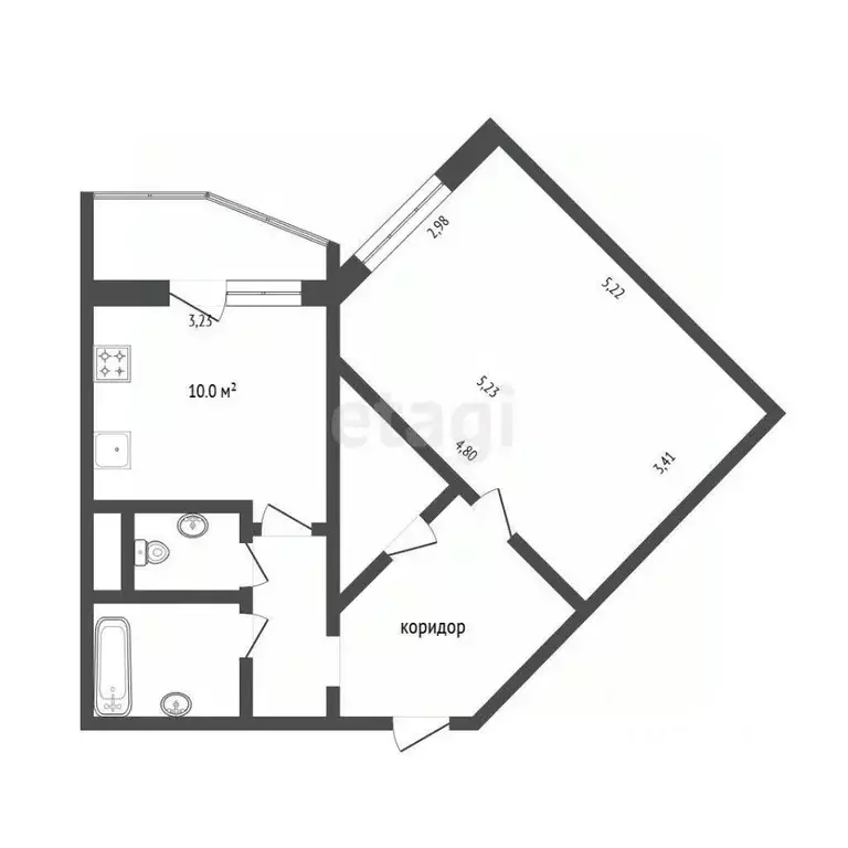 1-к кв. Москва Перовская ул., 66к7 (44.0 м) - Фото 2