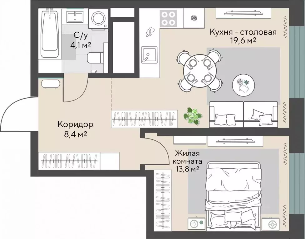 1-к кв. Свердловская область, Екатеринбург Эльмаш жилрайон, Изумрудный ... - Фото 1