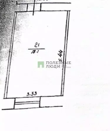 Комната Башкортостан, Уфа ул. Мира, 22 (18.1 м) - Фото 1