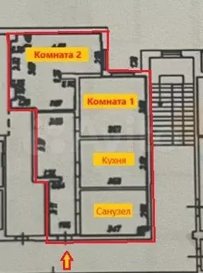 2-к. квартира, 57,1 м, 2/5 эт. - Фото 0