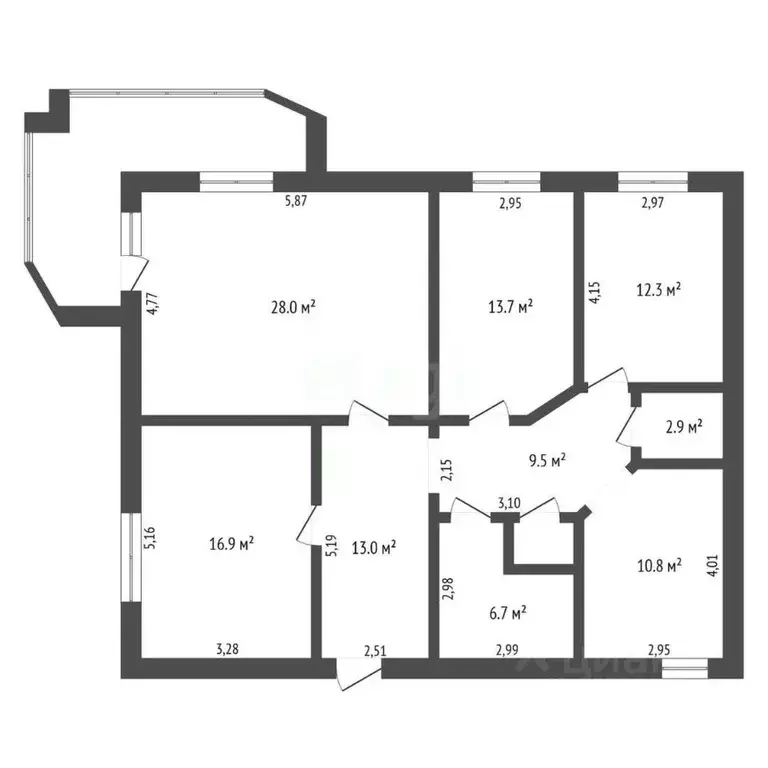 4-к кв. Амурская область, Благовещенск ул. Калинина, 108 (116.0 м) - Фото 0
