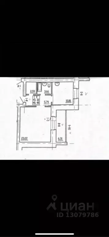 1-к кв. Забайкальский край, Чита Октябрьский мкр, 9 (46.0 м) - Фото 1