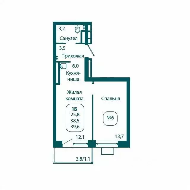 1-к кв. Московская область, Солнечногорск городской округ, Андреевка ... - Фото 1