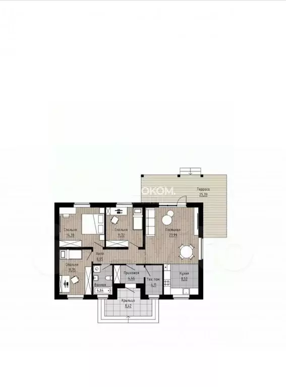 Дом в Свердловская область, Сысертский муниципальный округ, д. ... - Фото 2