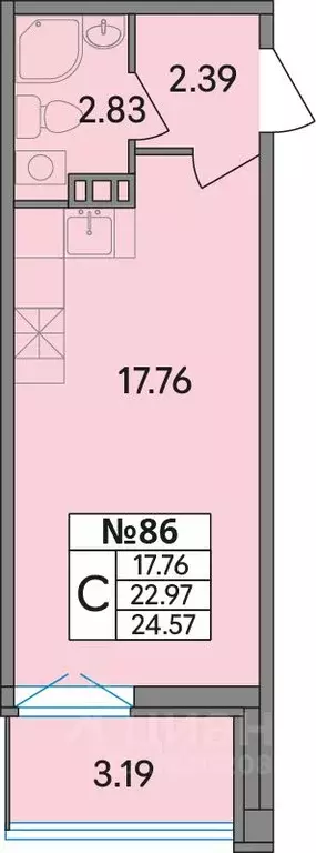 Студия Ленинградская область, Всеволожский район, Агалатовское с/пос, ... - Фото 1