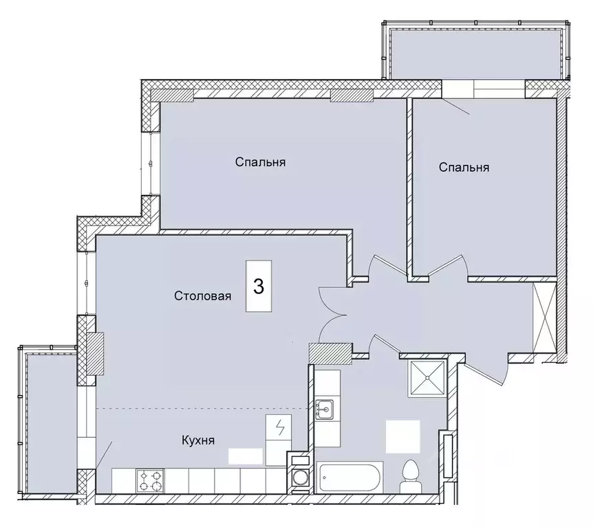 2-к кв. Саха (Якутия), Якутск Вилюйский тракт, 4-й км, 83 (84.18 м) - Фото 0