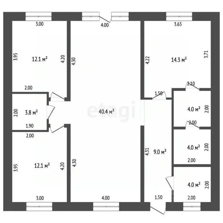 Дом в Татарстан, Тукаевский район, с. Калмаш  (110 м) - Фото 1