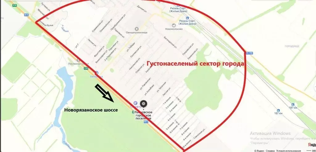 Участок в Рязанская область, Рыбное ул. Засечная (149.86 сот.) - Фото 1