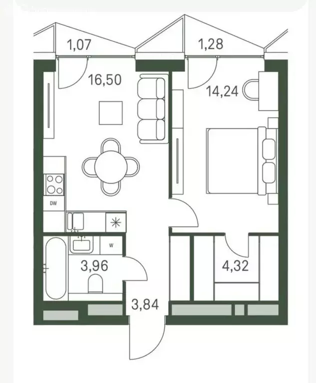 1-комнатная квартира: Москва, 3-й Красногорский проезд, 5 (43 м) - Фото 1