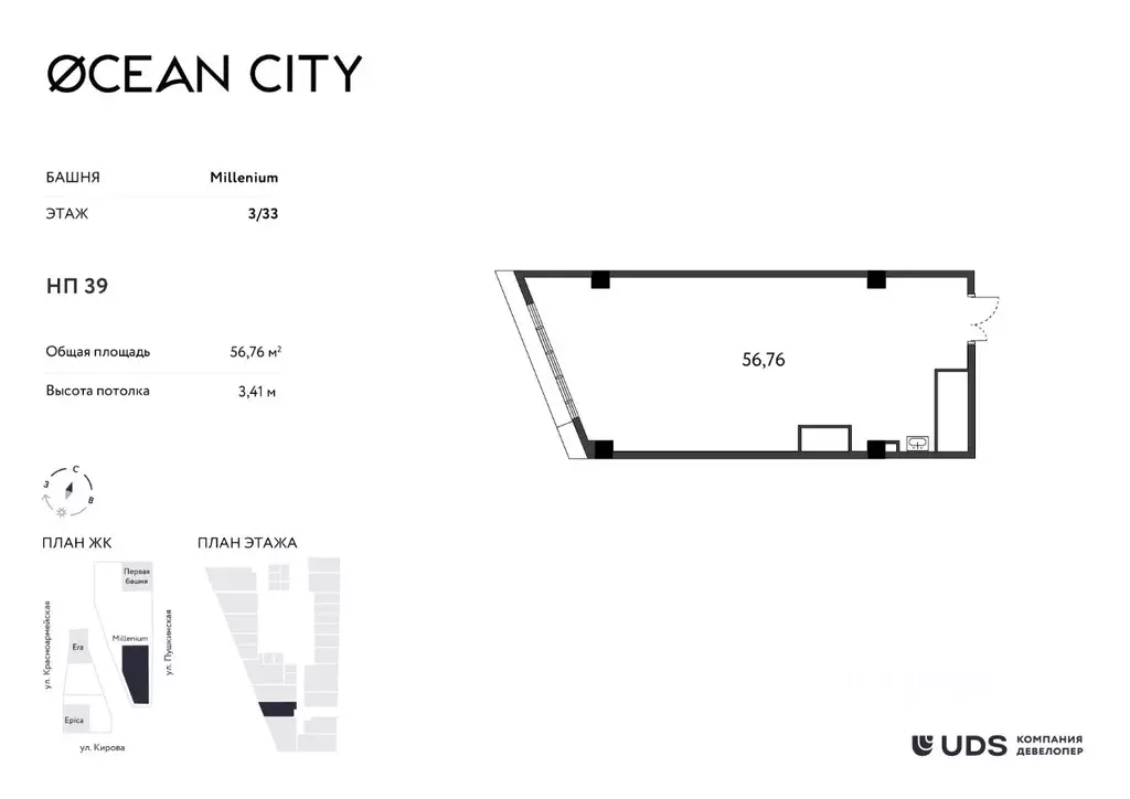 Помещение свободного назначения в Удмуртия, Ижевск Пушкинская ул. (57 ... - Фото 1