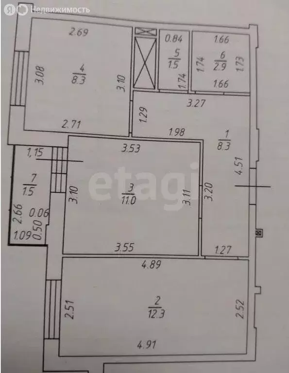 2-комнатная квартира: Казань, Тэцевская улица, 4А (44.3 м) - Фото 1