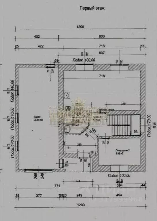Коттедж в Марий Эл, Медведевский район, Знаменское с/пос, пос. ... - Фото 1