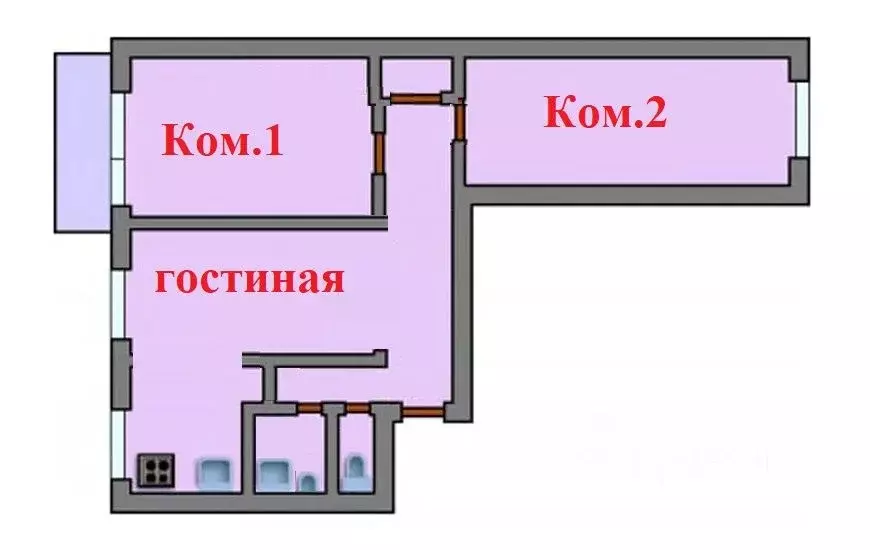 3-к кв. Москва Халтуринская ул., 11 (61.0 м) - Фото 1