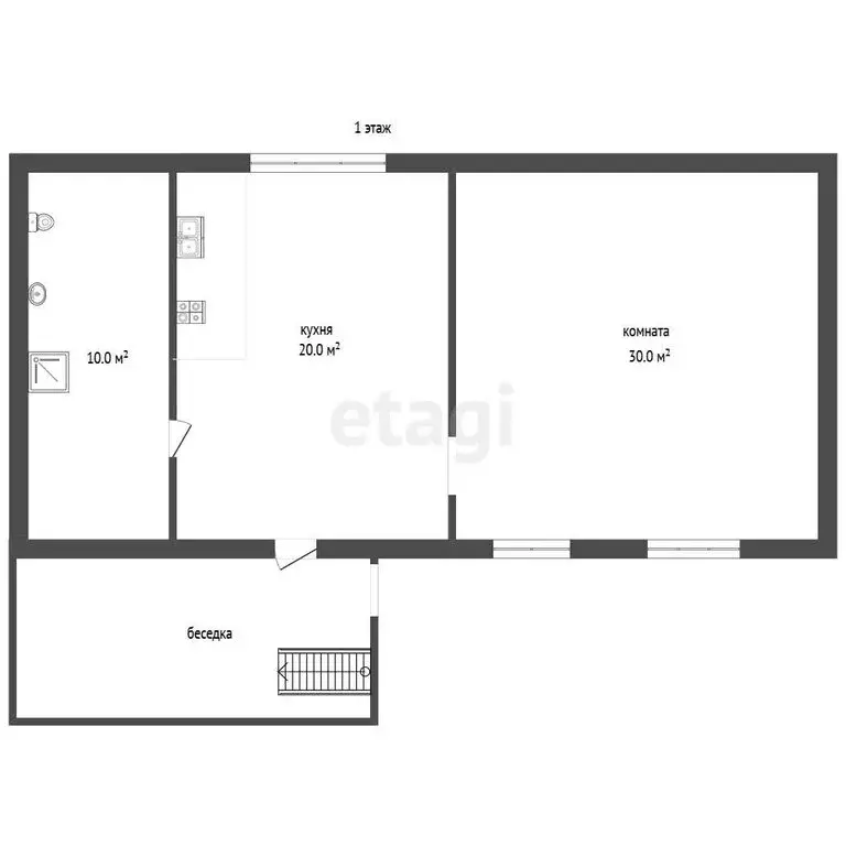 Дом в Каменское, Набережная улица, 32А (120 м) - Фото 1