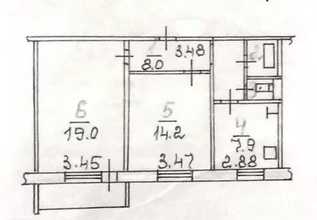 2-к кв. Орловская область, Орел Московское ш., 111 (54.0 м) - Фото 1