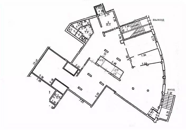 Помещение свободного назначения в Санкт-Петербург Пироговская наб., ... - Фото 2