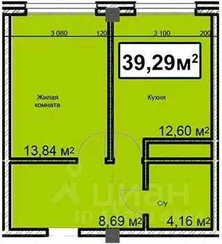 1-к кв. Ставропольский край, Ессентуки ул. Благодатная, 28 (39.29 м) - Фото 0