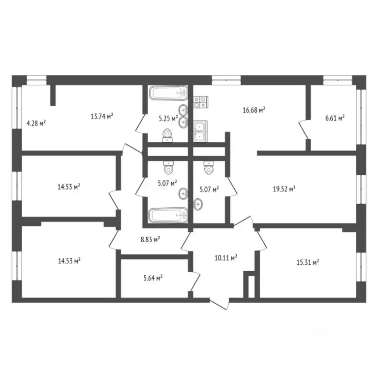 5-к кв. Тюменская область, Тюмень ул. Тимофея Кармацкого, 3 (135.3 м) - Фото 2