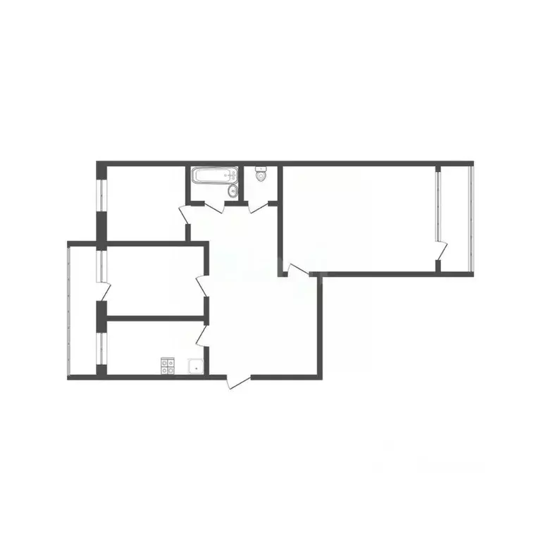 3-к кв. Смоленская область, Смоленск Хлебозаводской пер., 13 (68.4 м) - Фото 1