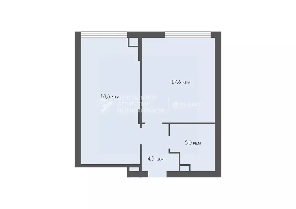 1-к кв. Рязанская область, Рязань Введенская ул., 115 (47.45 м) - Фото 1