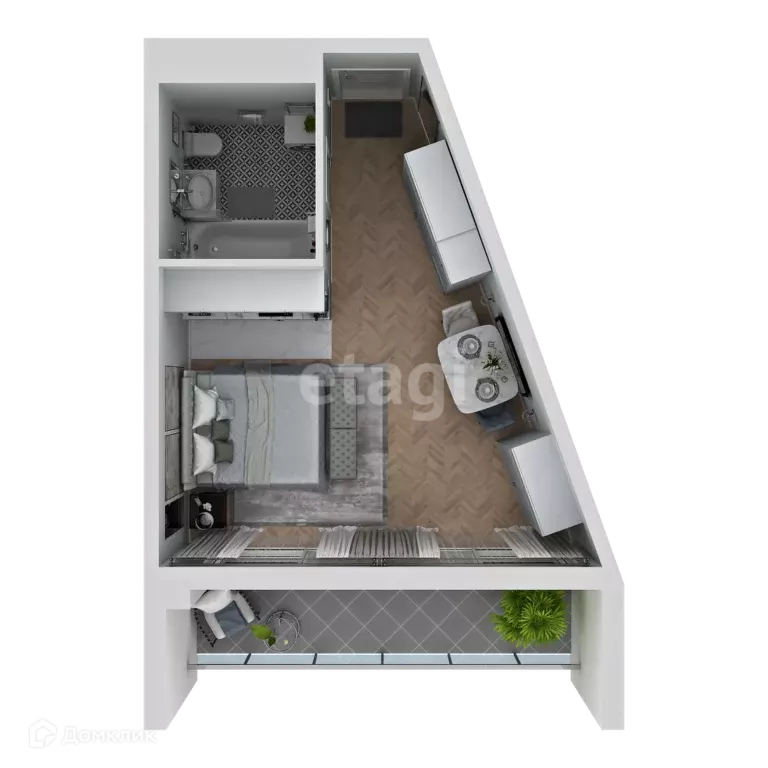 Продаётся квартира-студия, 36.1 м - Фото 1