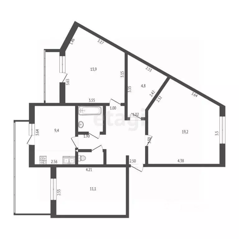 3-к кв. Крым, Саки ул. Кузнецова (77.4 м) - Фото 2