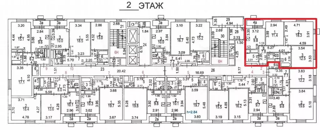 Аукцион: 3-к. квартира, 69,4 м, 2/16 эт. - Фото 1