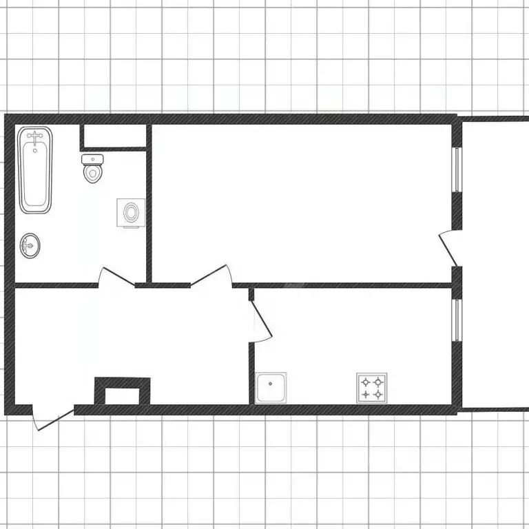1-к кв. Белгородская область, Белгород ул. Шаландина, 4К1 (45.8 м) - Фото 2