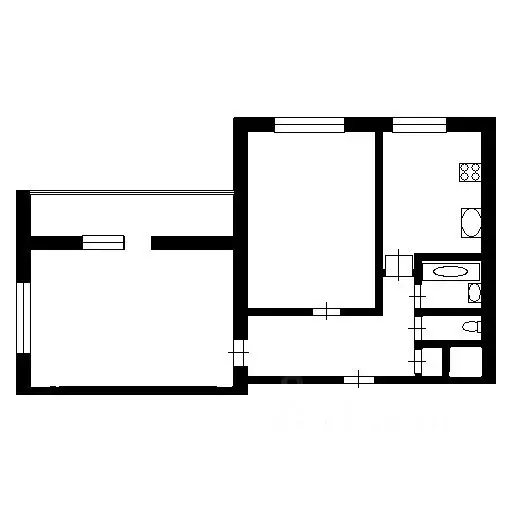 2-к кв. Красноярский край, Красноярск ул. Марковского, 43 (56.0 м) - Фото 1