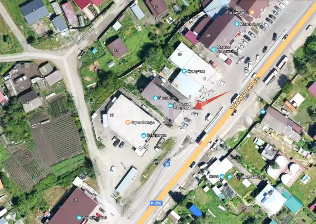 Торговая площадь в Алтай, Майминский район, с. Соузга Трактовая ул. ... - Фото 2