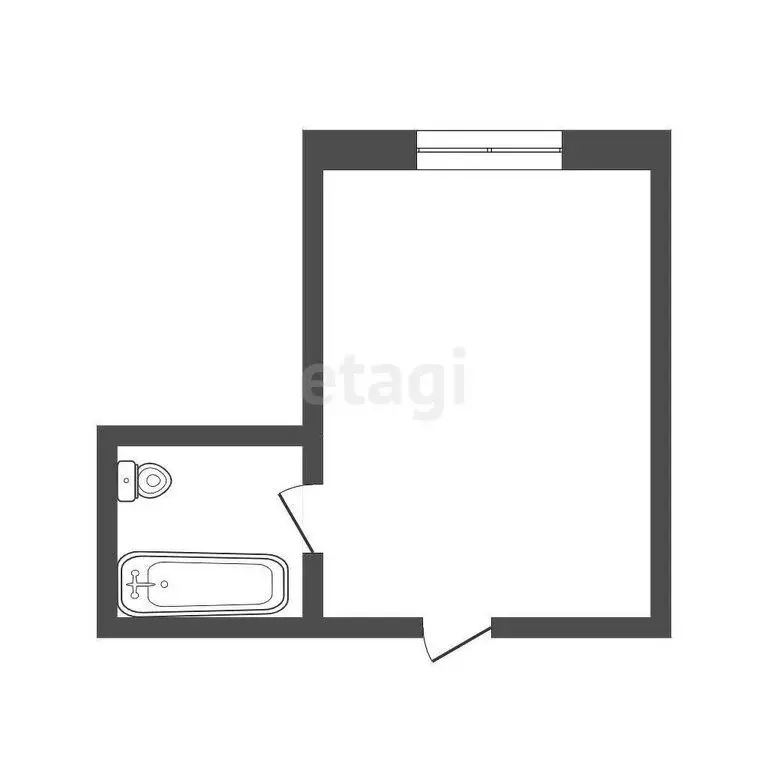 1к в -комнатной квартире (11 м) - Фото 1