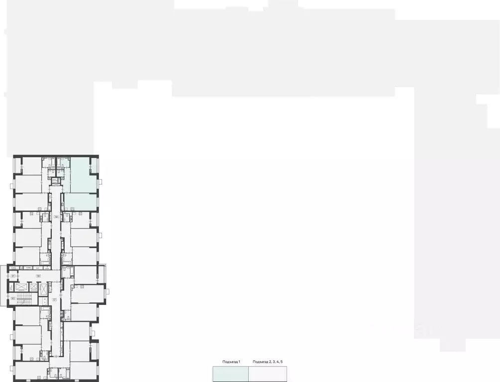 2-к кв. Москва 9-й кв-л,  (61.9 м) - Фото 2