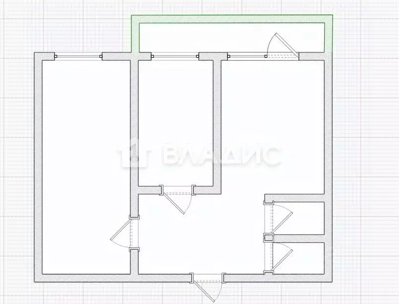 2-к кв. Пензенская область, Пенза просп. Строителей, 48 (54.0 м) - Фото 2
