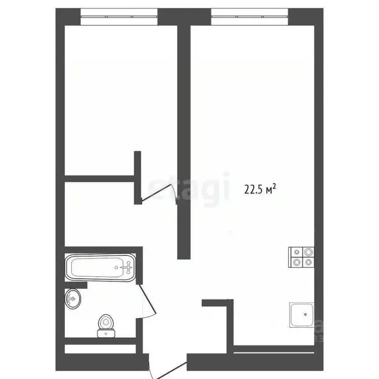 2-к кв. Тюменская область, Тюмень ул. Николая Ростовцева, 26к1 (55.0 ... - Фото 0