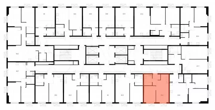 1-к. квартира, 31,8м, 2/25эт. - Фото 1